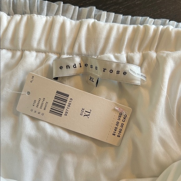 Anthropologie ENDLESS ROSE STRAPLESS TEXTURED FITTED MINI DRESS NWT - Picture 4 of 11